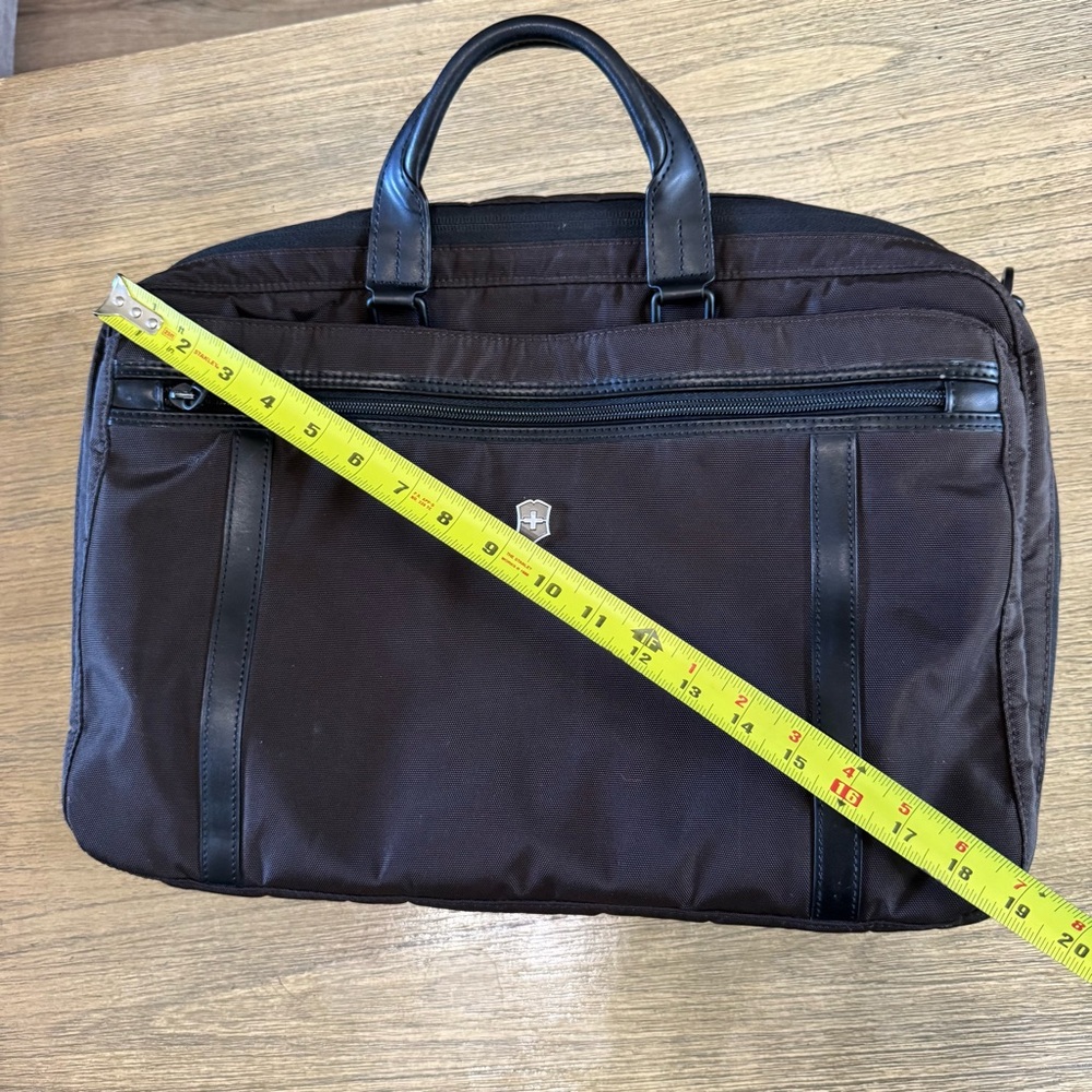 Victorinox Werks‎ Pro 2.0 2 Way Carry Laptop Bag Briefcase Earth Brown - Picture 15 of 16